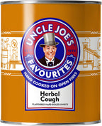 Uncle Joe's Herbal Cough Drops 120g Tin (4.23 Oz) | Vegan Individually Wrapped Hard Boiled Sweets | Old Fashioned British Hard Candy | English Candy Gift Tin | Natural Flavors, Imported from UK
