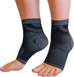 IOMI - 20-30 mmHg Plantar Fasciitis Compression Sleeve Socks with Arch Support (S/M, Black)