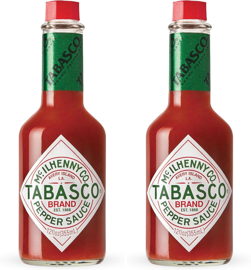 Tabasco Original Red Flavor Hot Sauce (12 Ounce) (Pack of 2)