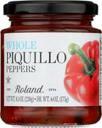 Roland Foods Whole Piquillo Peppers 8.1 Ounce Jar, Pack of 1