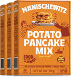 Manischewitz Potato Pancake Mix 6oz (3 Pack) Gluten Free, No MSG, Traditional Style Potato Latke Mix