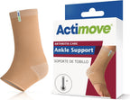 Actimove Arthritis Care Ankle Support with Heat-retaining Fabric – Drug-free Pain Management for Arthritis, Increases Blood Circulation – Left/Right Wear – Beige, Medium
