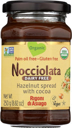 Nocciolata, Hazelnut Spread Dairy Free Organic, 8.82 Ounce