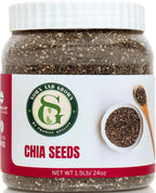 Sown-and-Grown Raw Chia Seeds- 1.5 lb | Chia Seed with Omega-3, Non-GMO, Gluten-Free, Keto Diet Friendly, Vegan, Good Source of Fiber