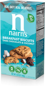 Nairn's Gluten Free Chocolate & Coconut Breakfast Biscuits, 5.64oz