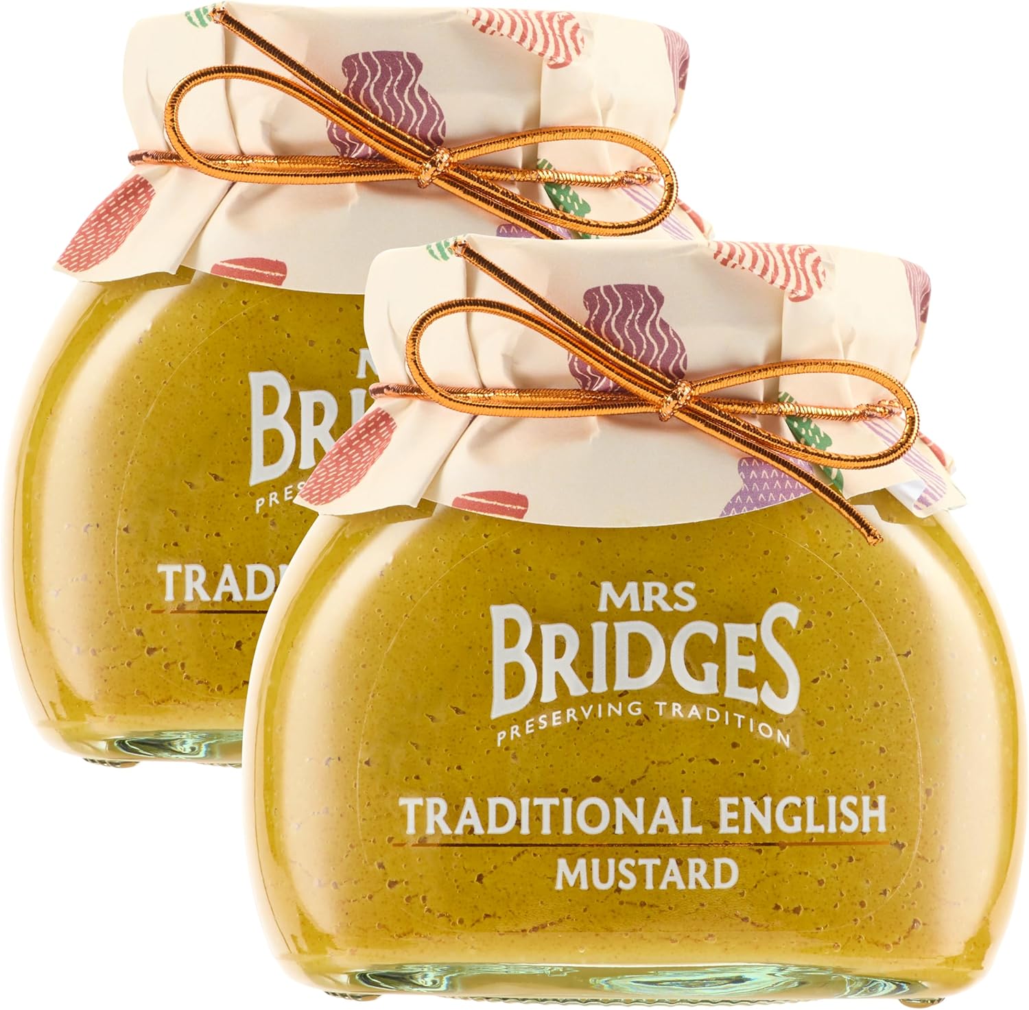 Mrs Bridges Traditional English Mustard, Made in Scotland, 7oz Jar (Pack of 2)