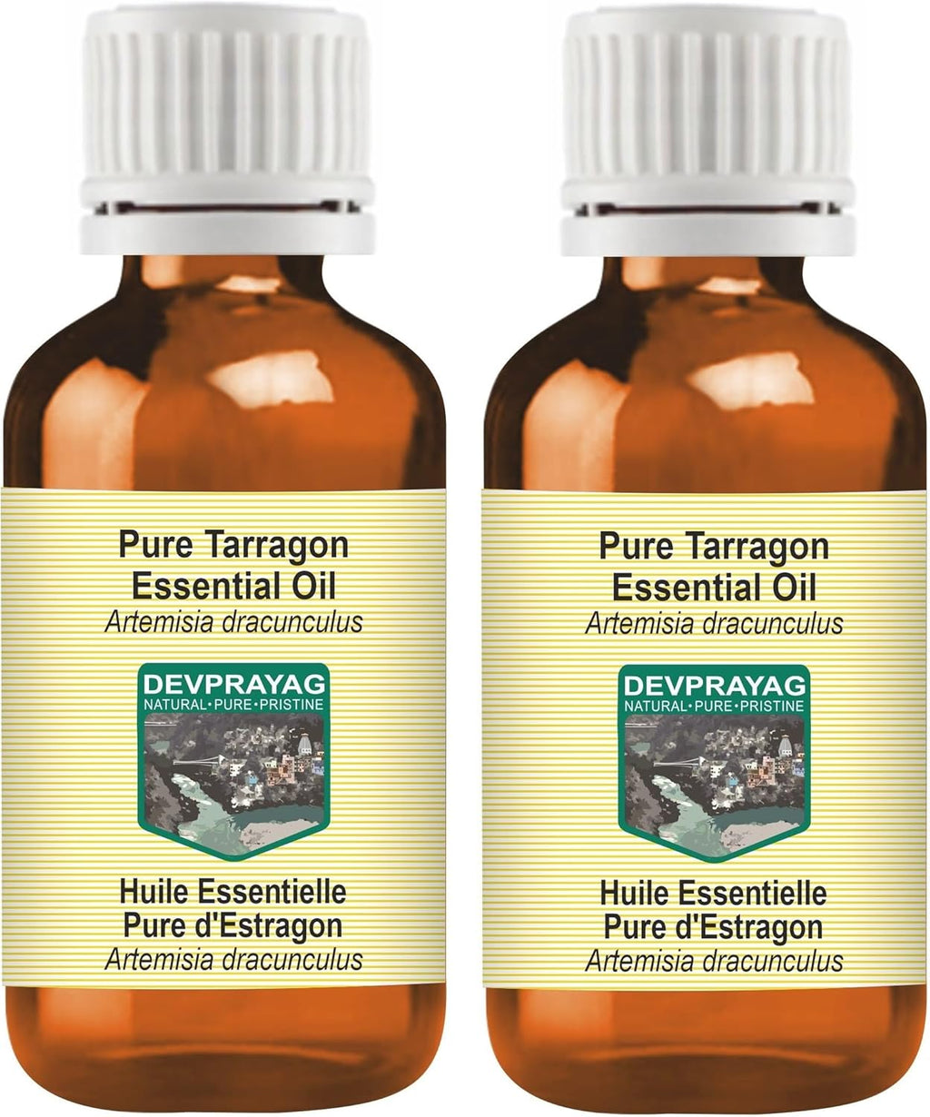 Pure Tarragon Essential Oil (Artemisia Dracunculus) Steam Distilled (Pack of Two) 100ml X 2 (6.76 oz)