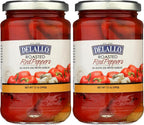 DeLallo Pepper Red Roasted Garlic, 12 Oz (Pack of 2)