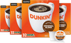 Dunkin’ Original Blend Medium Roast Coffee, Keurig K-Cup Pods, 32 Count Boxes (Pack of 4)