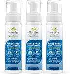 Nurture Rinse Free Waterless Foaming Cleanser | Women, Camping, Elderly & Hospital Care | Waterless Shower & Bath Wash w/Aloe for Sensitive Dry Skin