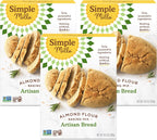 Simple Mills Almond Flour Baking Mix, Gluten Free Artisan Bread Mix, Made with whole foods, 3 Count (Packaging May Vary)