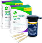 OneTouch Verio Test Strips - 60 Count - Diabetic Test Strips for Blood Glucose Meter & Daily Blood Sugar Levels - 30 Count/Pack (2 Pack)