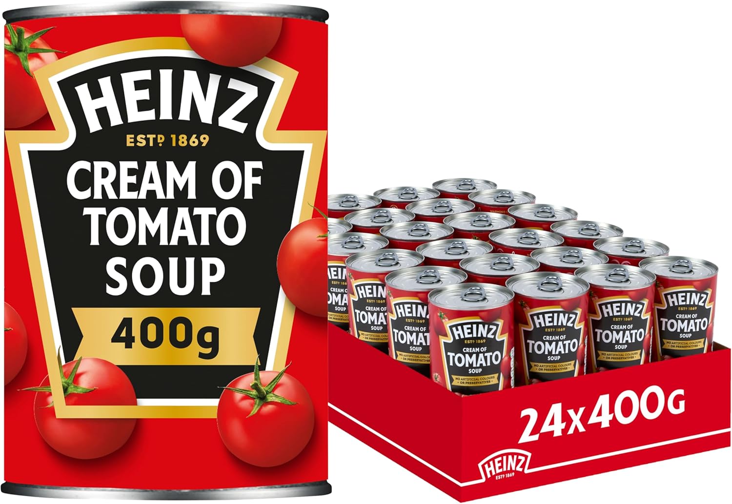 Heinz Soup, Cream of Tomato, 13.2 -Ounce Cans (Pack of 8)