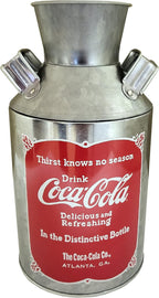 The Tin Box Company Coke Replica Milk Can, Red, 4-1/4 x 8" - 666217