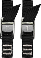 NRS 1" HD Tie-Down Straps 1' Pair Stealth Black