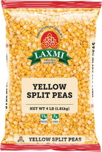 Laxmi Traditional Indian Yellow Split Peas - 4lb Bag