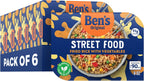 BEN'S ORIGINAL Street Food Fried Rice with Vegetables, Prepared Entrée, Microwavable Heat-&-Eat Bowl in 90 Seconds, 9 oz (Pack of 6)
