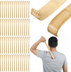 60 Pack Bamboo Back Scratchers Bulk, Traditional Wooden Back Scratcher for Itching Relief and Body Massage, Long Handle for Adults, Family, Nursing, Christmas Gifts (16.1 inch)