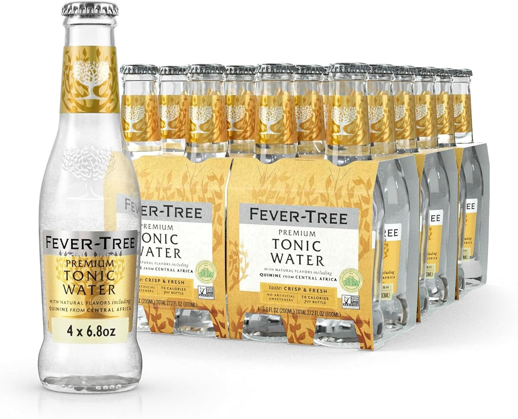 Fever-Tree Premium Tonic Water, Indian, 163.2 Fl Oz (Pack of 24)