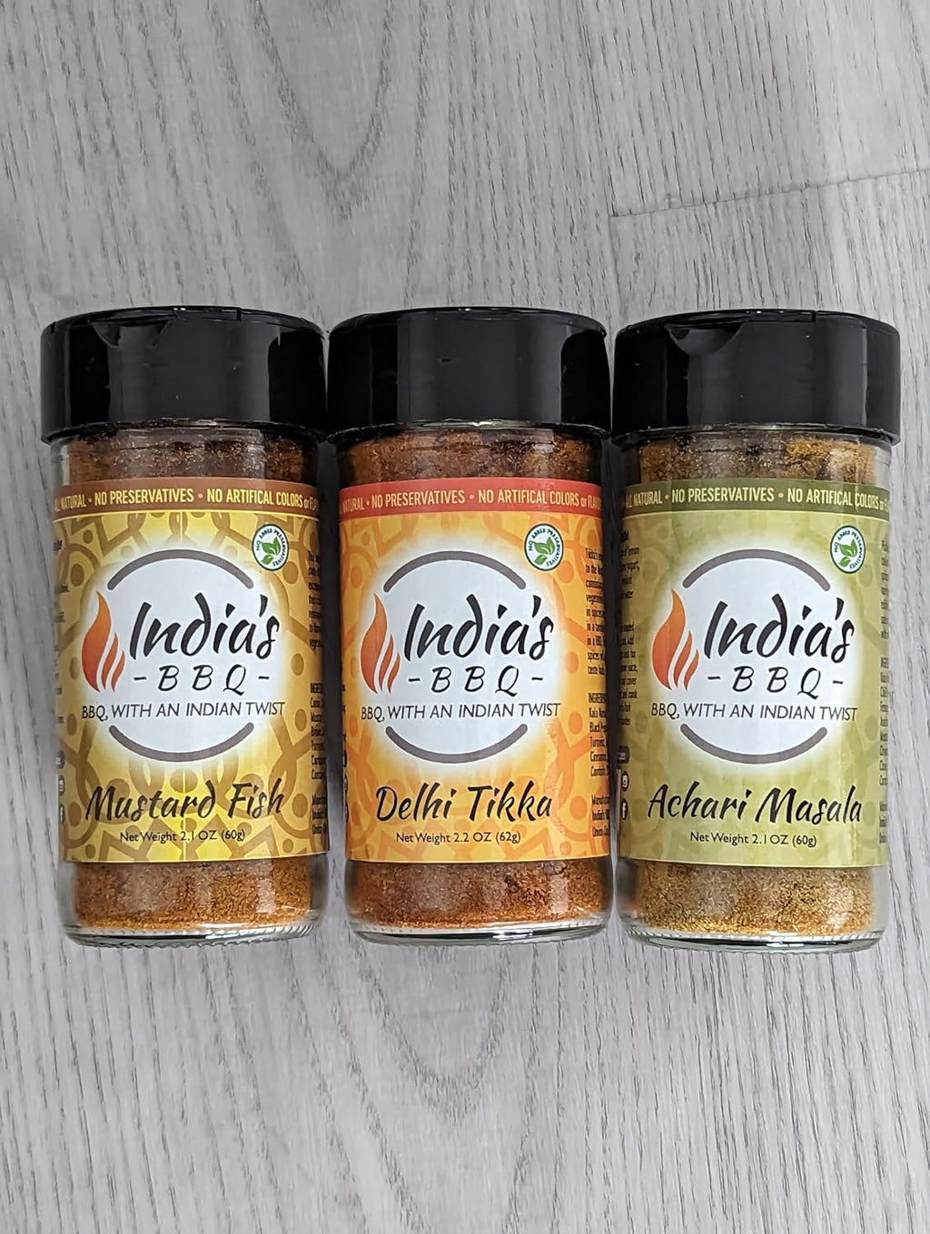 India’s BBQ – Flavors of India 3-Pack | Tikka Masala, Mustard Fish Masala, Achari Masala | Authentic Indian Spice Blends | All-Natural, No Preservatives | Ideal for Grilling & Curries