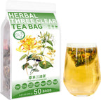 Plant Gift Herbal Three Clear Tea Bag 8.81oz (5g*50bags) Barley, dandelion, orange peel, mint, Chinese Pure Nature, Health Care Mixed Tea, Combination of Floral Tea 250g 草本三清茶