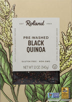 Roland Foods Black Quinoa from Peru, Pre-washed, 12-Ounce