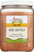 Aurora Products Organic Red Lentils, 56 OZ
