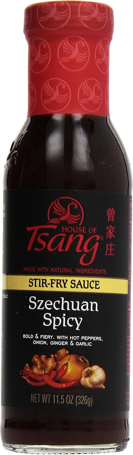 HOUSE OF TSANG Spicy Szechuan Stir-Fry Sauce, 11.5 Oz
