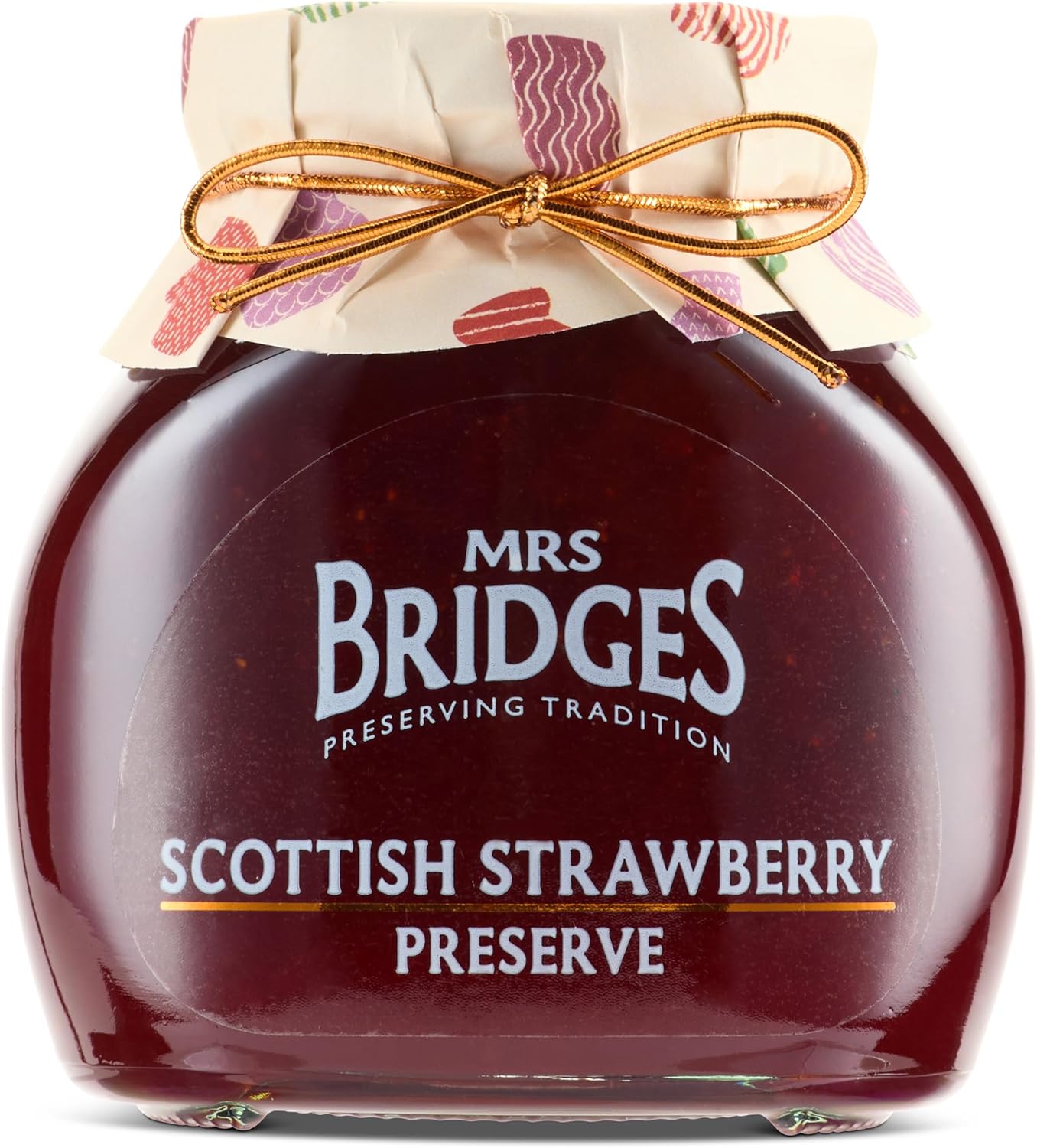 Mrs Bridges Strawberry Preserve, Made in Scotland, 12oz Jar (Pack of 1)