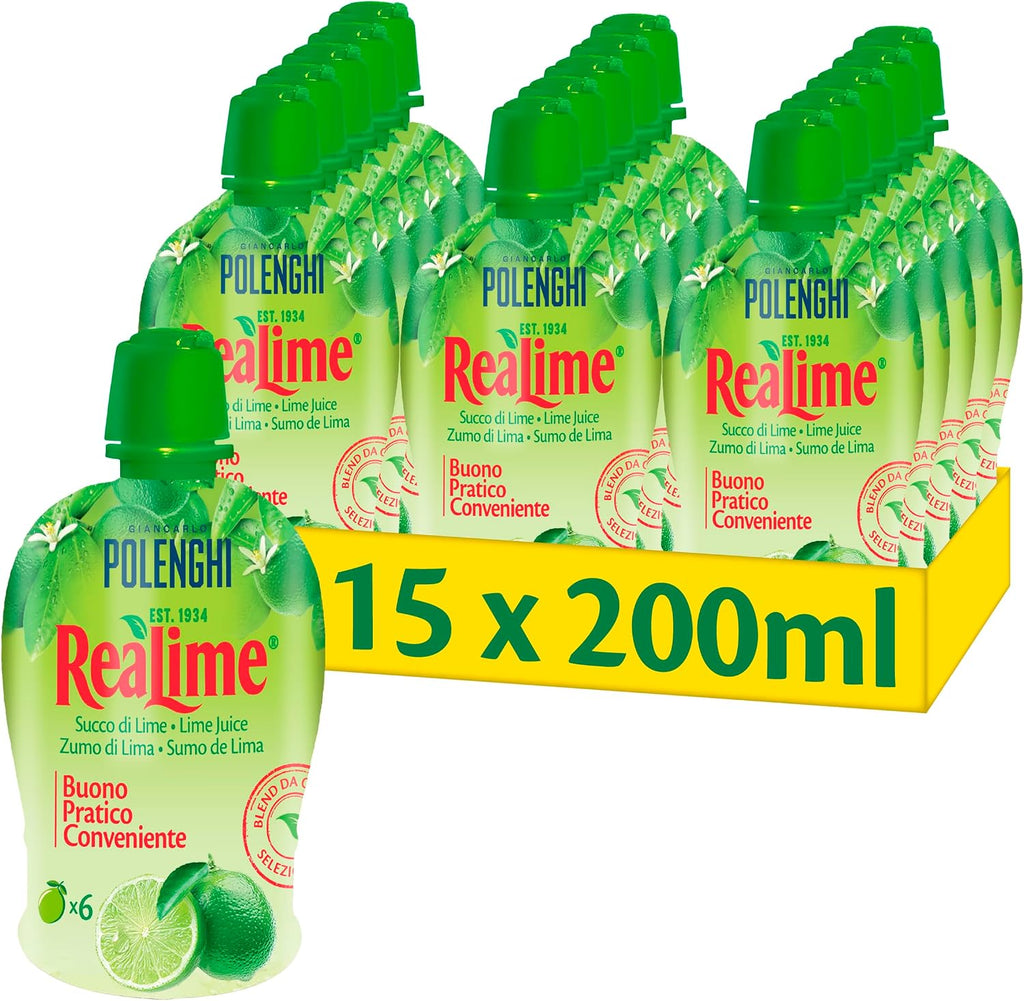 Polenghi Lazy Lime Lime Juice 15 x 200ml