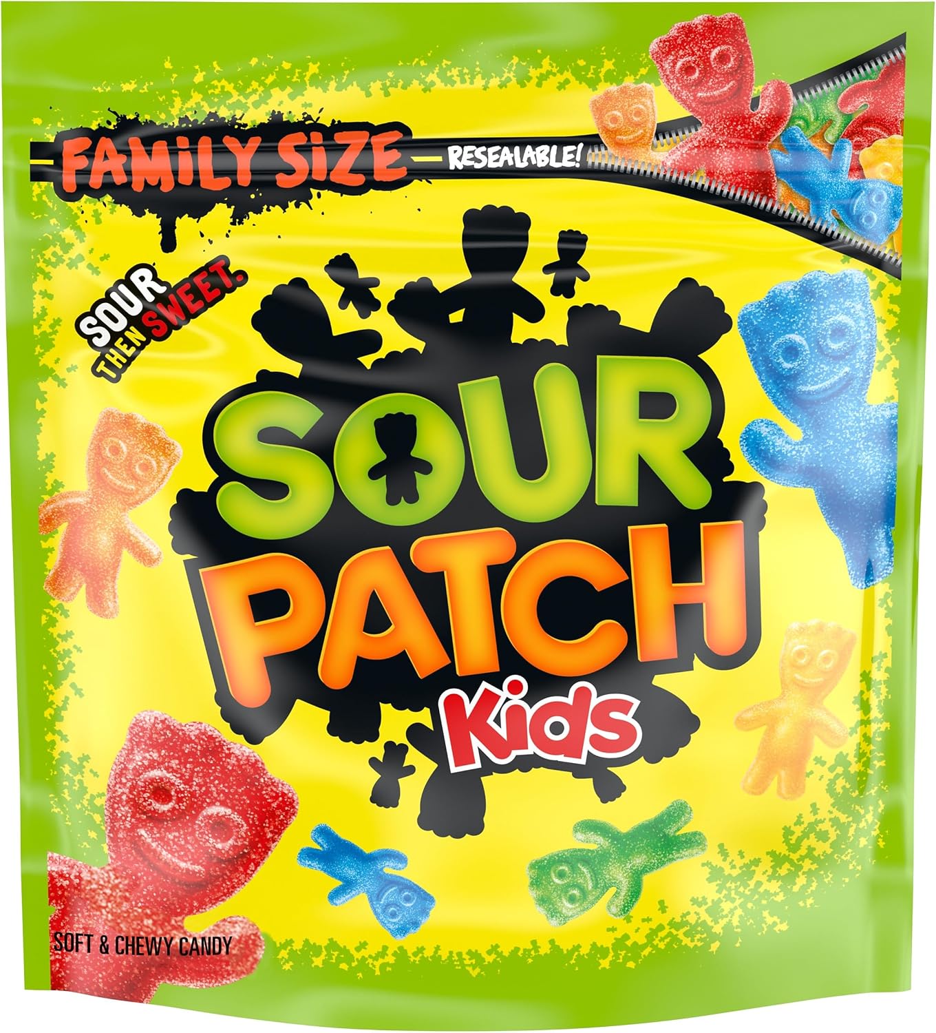 Chewy & Soft Sour Patch Kids, Assorted Fruits, Family Size, 1.8 lb