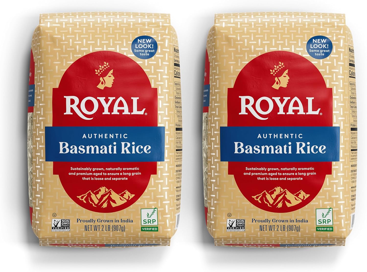 Royal - Naturally Aged Authentic Long Grain Indian White Basmati Rice - 4 lb