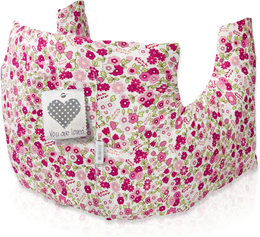 Post Mastectomy Pillow After Breast Cancer Surgery Recovery, C-Section Recovery or Breast Reduction, Tummy Tuck Post Surgery Supplies, Seat Belt Pillow, Chemo Breast Cancer Gifts for Women,Pink Flower