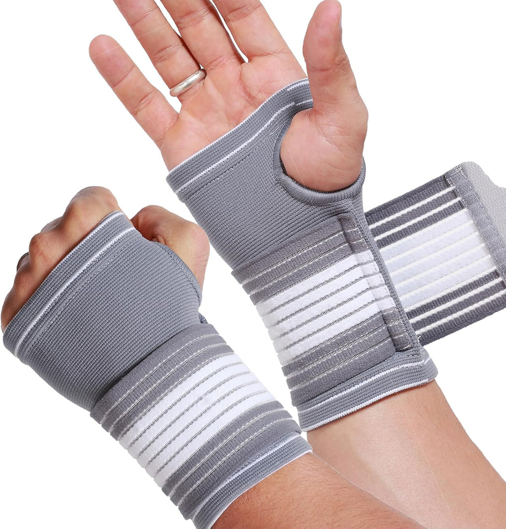 NeoTech Care Hand Palm Wrist Support (Gray, Size S, 1 Pair)
