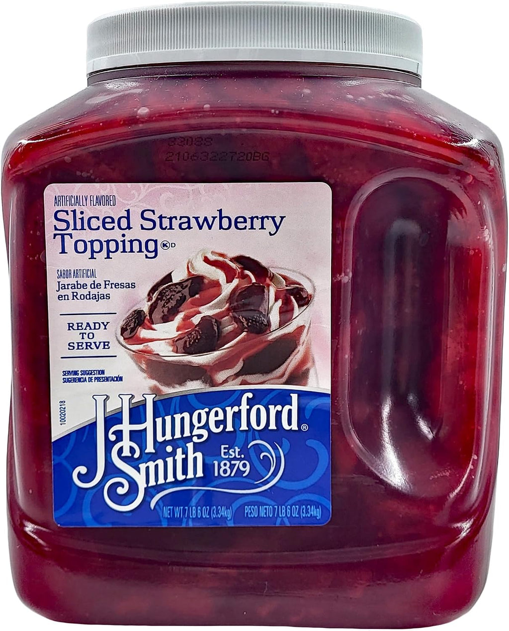 Sliced strawberry topping