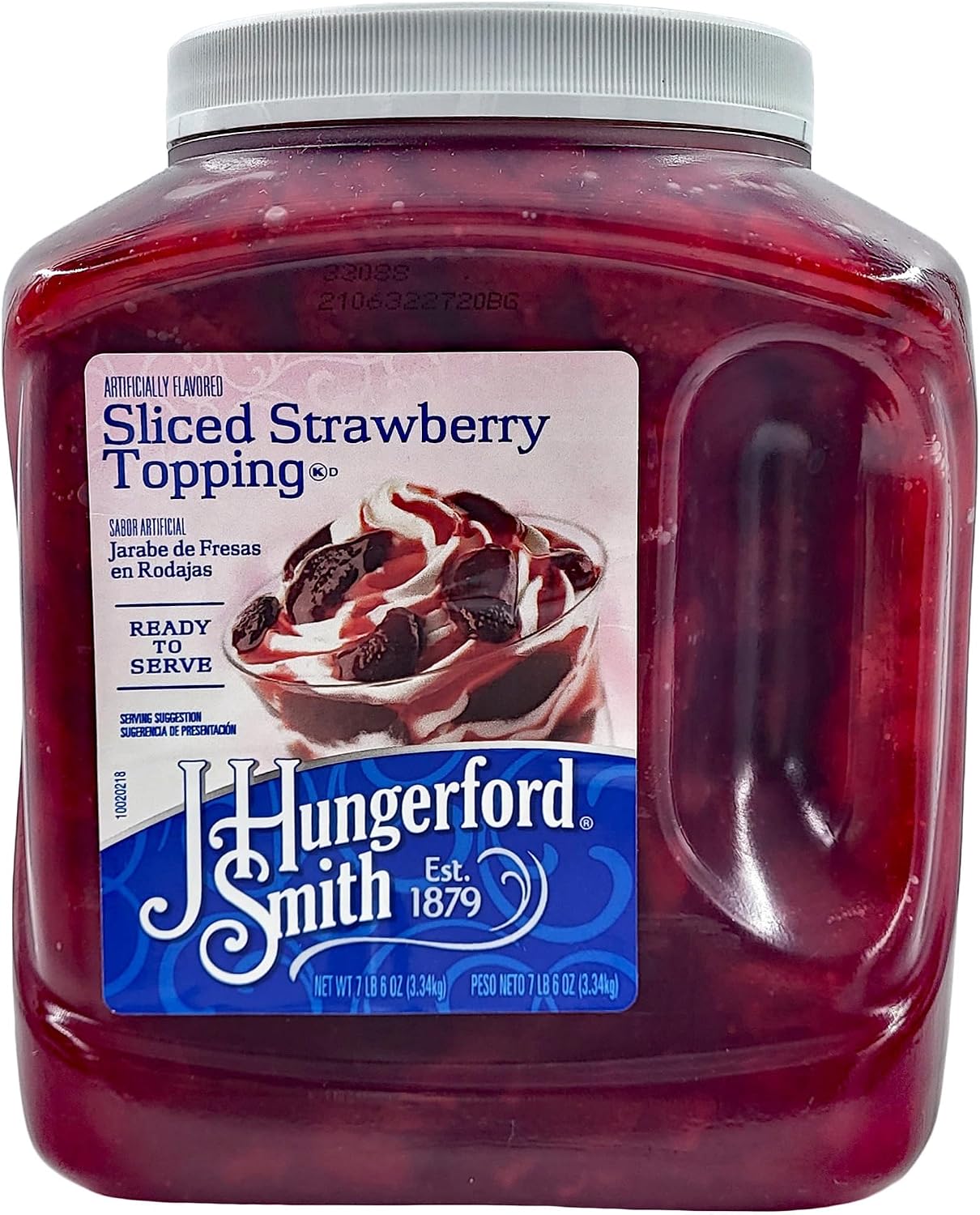 Sliced strawberry topping
