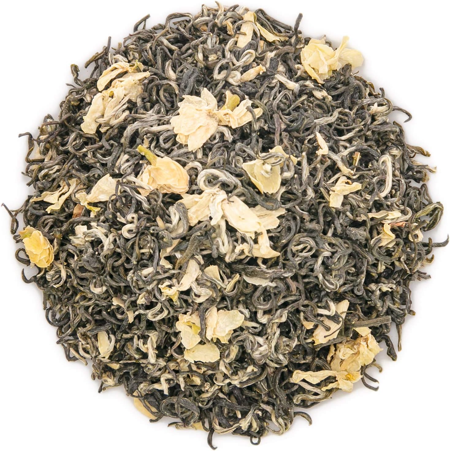 Oriarm 2025 Bi Tan Piao Xue Jasmine Tea Loose Leaf - Chinese Mao Feng Green Tea with Jasmine Flowers - Yuqian 1st Grade 100g (3.53oz) Ziplock Resealable Bag