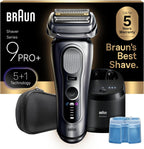 Braun Electric Razor for Men Series 9 PRO+ Electric Foil Shaver with Precision Trimmer and 6in1 SmartCare Center, Silver, 9667cc