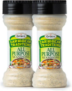 Grace Caribbean Tradition All Purpose Seasoning - 2 Pack - All Spices & Seasonings for Cooking - A Complete Veggie Blend - The Best Jamaican Mediterranean Spices For Cooking With Complete Spice Blend Flavor of The Caribbean