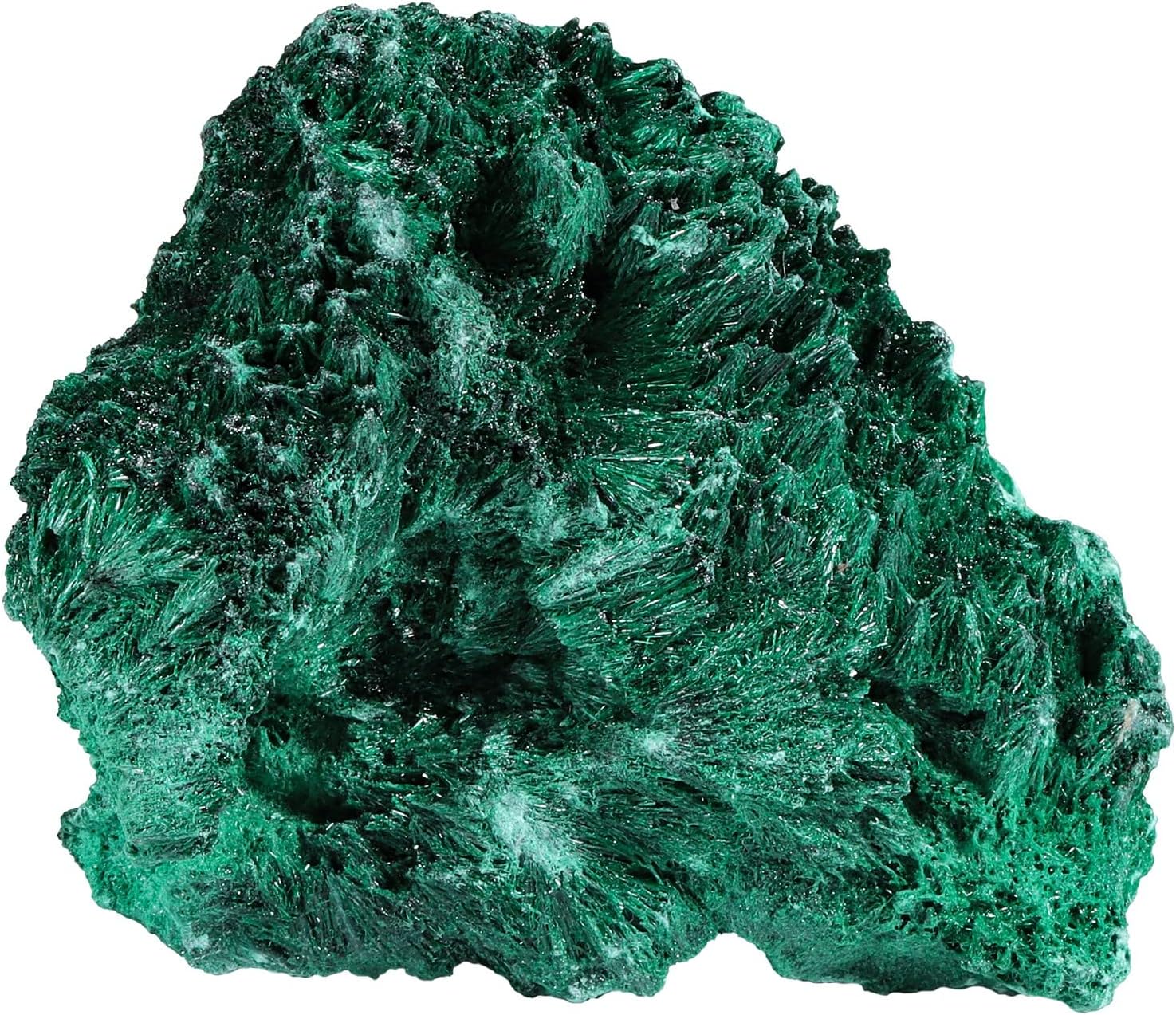 Amogeeli Natural Raw Malachite Crystal Cluster Specimen for Collection, Healing Mineral Stone Decoration for Home Office, 0.02-0.11 lb
