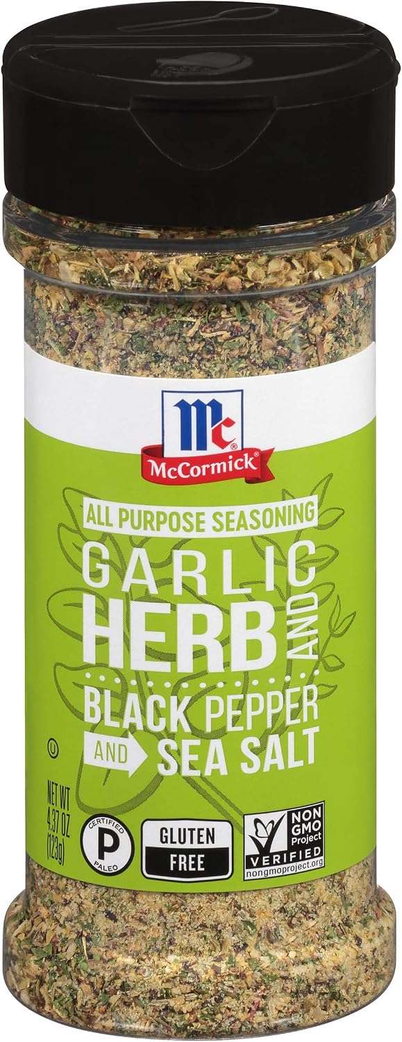 McCormick Garlic, Herb and Black Pepper and Sea Salt All Purpose Seasoning, 4.37 oz