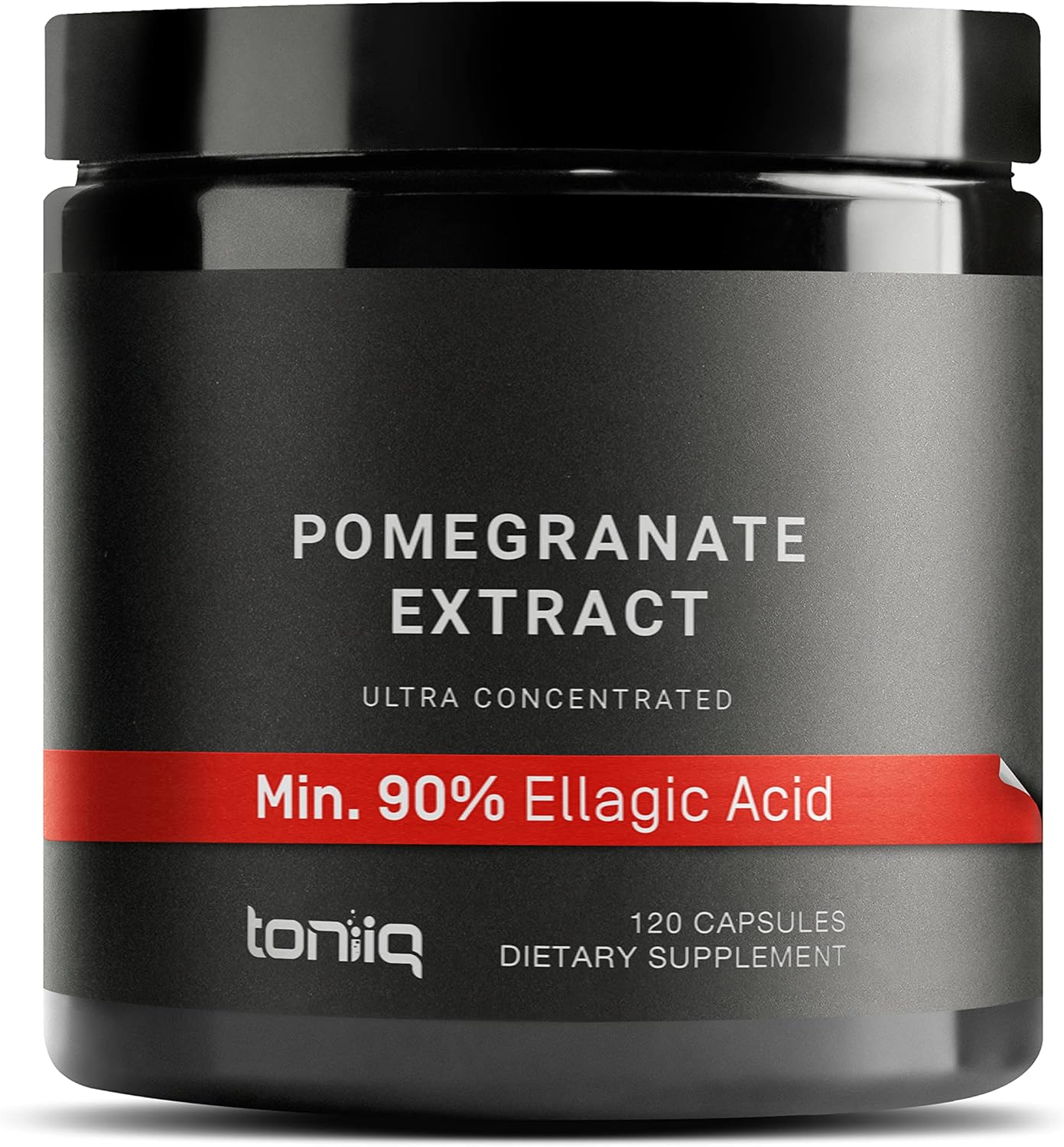 Toniiq Pomegranate Extract - Ultra High Potency 35:1 Extract with 90% Ellagic Acid - Highly Concentrated - Third-Party Lab Tested - 120 Capsules