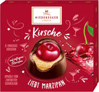 Niederegger "Cherry Loves Marzipan" Pralines Covered with Crisp & Dark Chocolate 108g / 3.8oz | 6 piece per Box | Deliciously Decadent: Premium, Handcrafted, Exquisite | Crafted in Germany since 1806