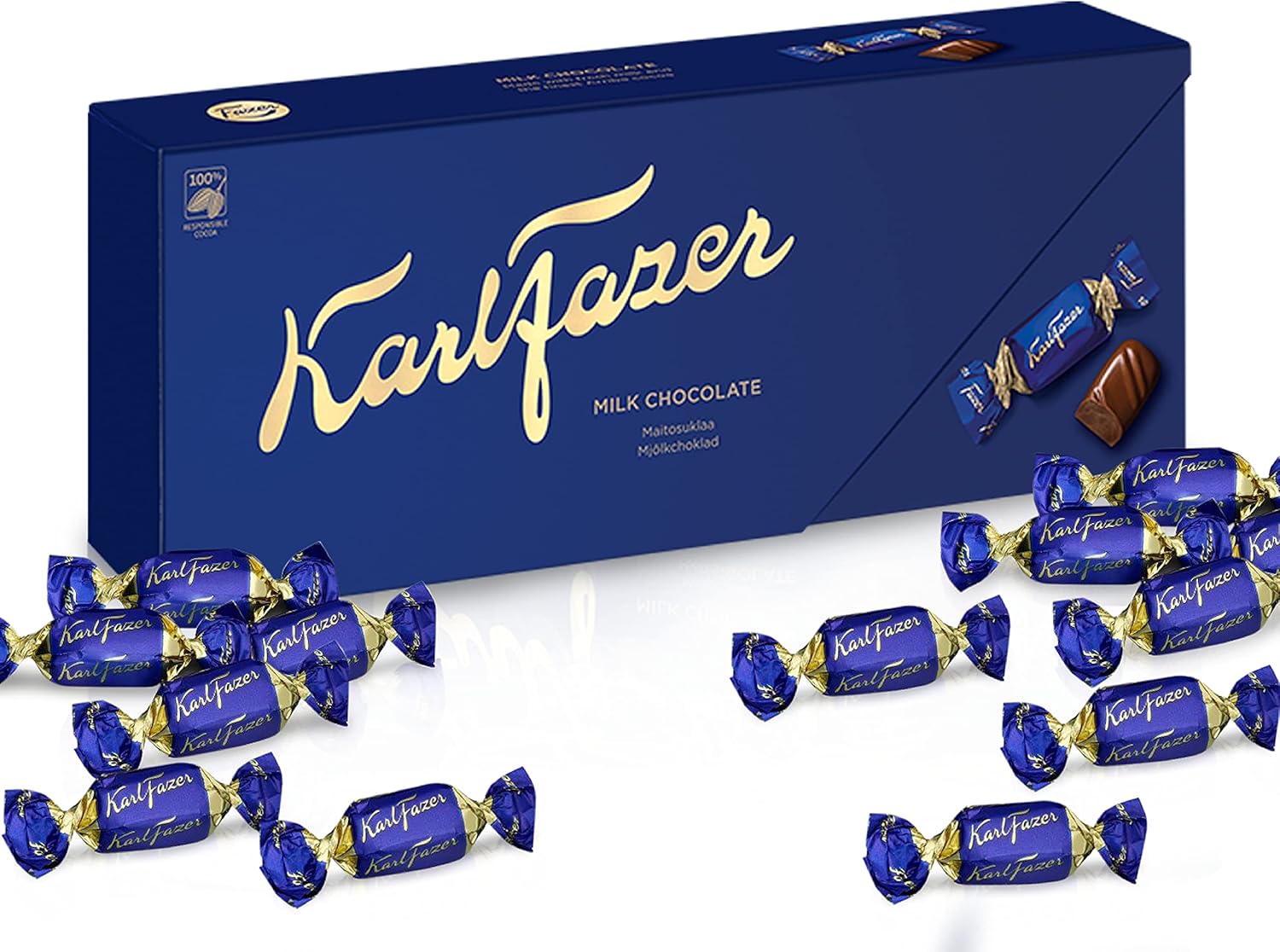 Karl Fazer Fazer Milk Chocolate box 270g (9.52oz) - Chocolates - Pralines - Candies