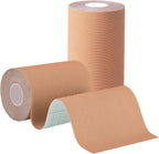 2 Rolls Extra Wide Kinesiology Tape 4in×16.4ft Original Cotton Waterproof Athletic Tape Free Cut Tape for Ankle Wrists Knees Elastic Swimming Sports Activities Tapes (Flesh)
