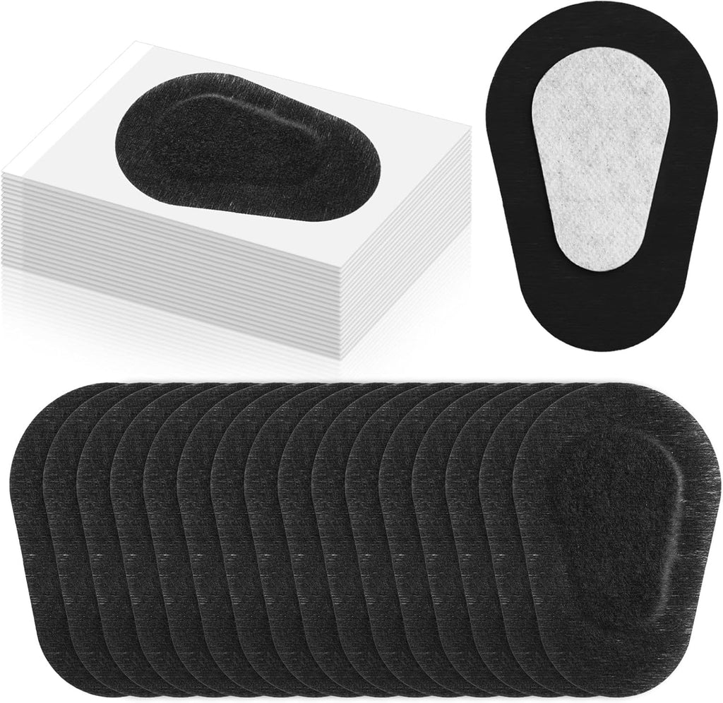 Panitay 40 Pcs Adhesive Eye Patches for Adults Medical Eye Patch for Disposable Breathable Amblyopia Lazy Latex Free Adhesive Bandages for Men(3.3 x 2.3 Inch,Black)
