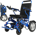 Falcon Reclining Foldable Electric Wheelchair for Adults & Seniors – 50 lbs, 22-Mile Range, Infinite Reclining Backrest, Memory Foam Seat, Compact & Lightweight Motorized Wheelchair – FAA Approved