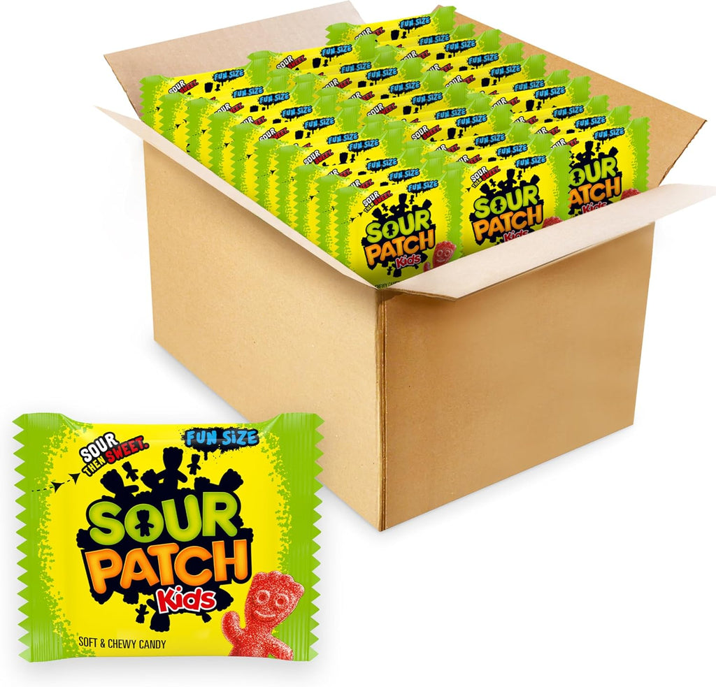 SOUR PATCH KIDS Soft & Chewy Candy, Bulk Candy, 140 Snack Packs