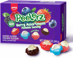 AMOS Peelerz Berry Assortment Gummy Candy 240g | Peelable Fruit-Shaped Gummies Made with Real Fruit Juice | Fun Peeling Snack for Kids & Adults | Peelerz Assorted Gummy Berry Mix