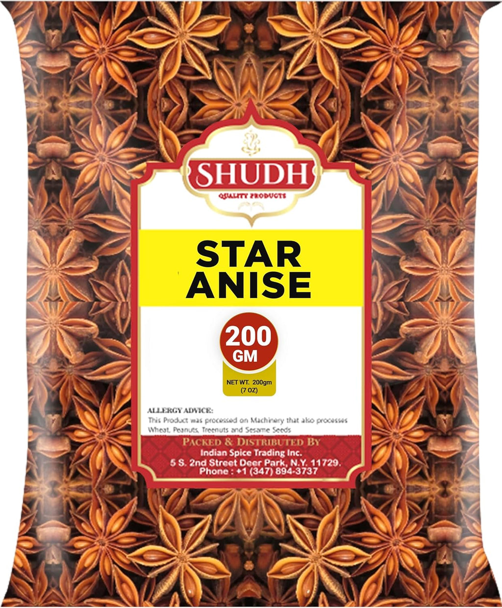 STAR ANISE WHOLE 200 gm (7 oz) | Seeds Pods ~ All Natural | Vegan | Gluten Friendly | NON-GMO | Whole Chinese Anise Star Pods Sun Dried Spice, Anis Estrella/Badian Khatai/ Illicium Verum, Widely Used for Baking, Cooking, and Tea.